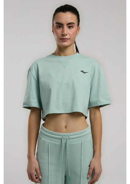Ever Classics Wmn Comfort Su Yeşili Kadın Crop Tişört