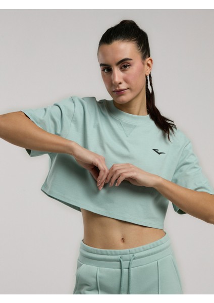Ever Classics Wmn Comfort Su Yeşili Kadın Crop Tişört fiyatları