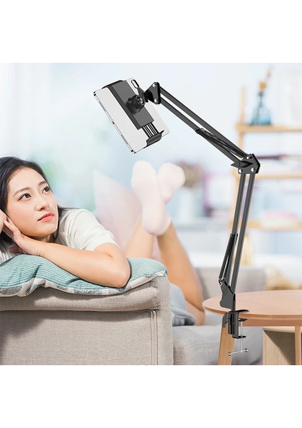 Ally Ayarlanabilir 360 Derece Teleskopik Metal Masa Üstü Telefon Tablet Tutucu-(19 - LORCE1606-10 fiyatları