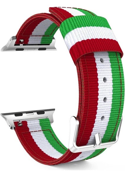 Ally Apple Watch Ultra 49MM 7-8 45MM 6-5-4 44MM Kayış Kordon Çizgili Nylon 3-2-1 - LORCE9000-33 indirimleri