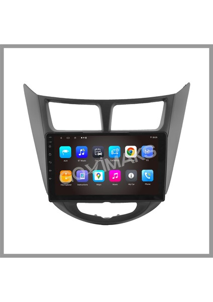 GOVİMAKS HYUNDAİ ACCENT ACCENT BLUE SİYAH UYUMLU 6 GB RAM 128 GB HAFIZA ANDROID MULTIMEDIA TEYP