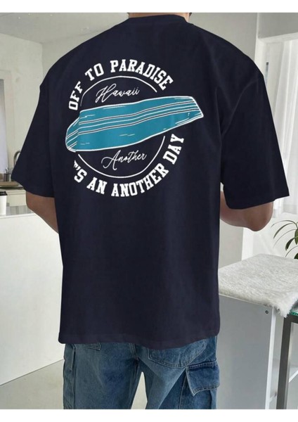 Unisex Of The Paradise Baskılı Oversize %100 Pamuk T-Shirt