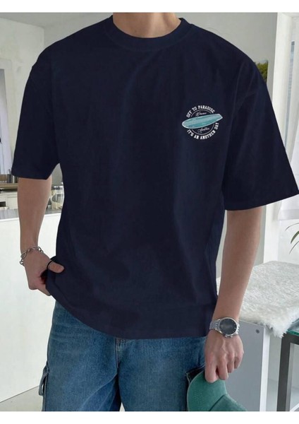 Unisex Of The Paradise Baskılı Oversize %100 Pamuk T-Shirt fiyatları