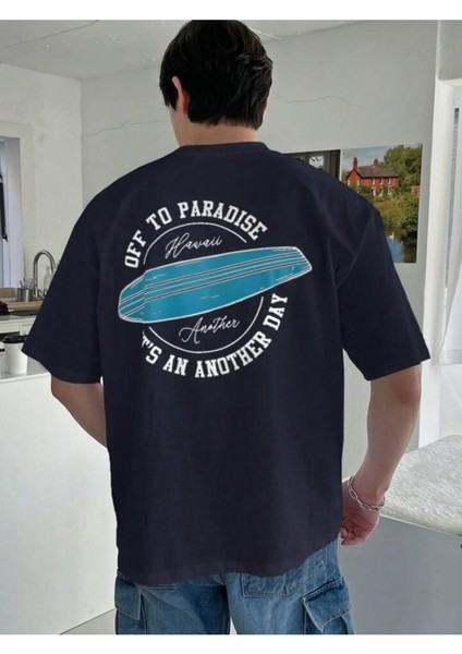 Unisex Of The Paradise Baskılı Oversize %100 Pamuk T-Shirt modelleri