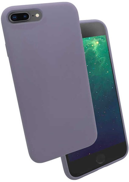 iPhone 8 Plus Uyumlu Mtsc Silk Silikon-Lila