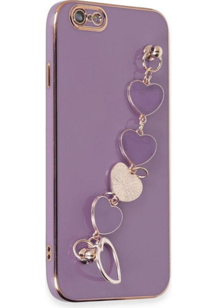 iPhone 6 Kılıf Esila Silikon - Mor - LORCE7800-6166