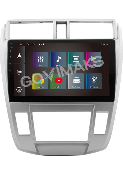 GOVİMAKS HONDA CITY 2009-2011 UYUMLU DİJİTAL 6 GB RAM 128 GB HAFIZA ANDROID MULTIMEDIA TEYP