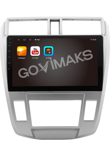 GOVİMAKS HONDA CITY 2009-2011 UYUMLU DİJİTAL 6 GB RAM 128 GB HAFIZA ANDROID MULTIMEDIA TEYP