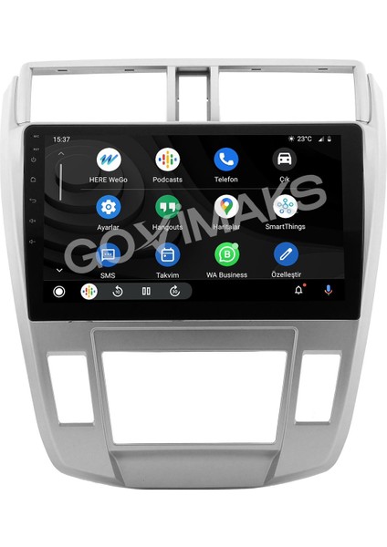 GOVİMAKS HONDA CITY 2009-2011 UYUMLU DİJİTAL 6 GB RAM 128 GB HAFIZA ANDROID MULTIMEDIA TEYP