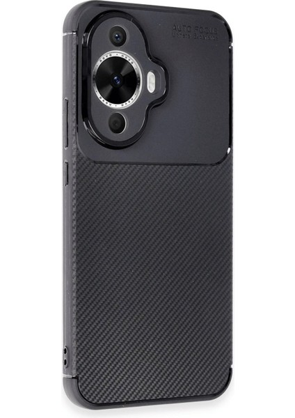 Huawei Nova 12S Kılıf Auto Focus Karbon Kapak - Siyah - LORCE3514-3187 fiyatları