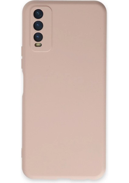 Vivo Y11S Kılıf Nano Içi Kadife Silikon - Pudra - LORCE5637-7242