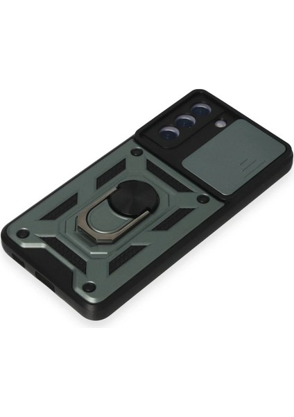 Samsung Galaxy S21 Fe Kılıf Pars Lens Yüzüklü Silikon - Yeşil - LORCE5302-3695 indirimleri