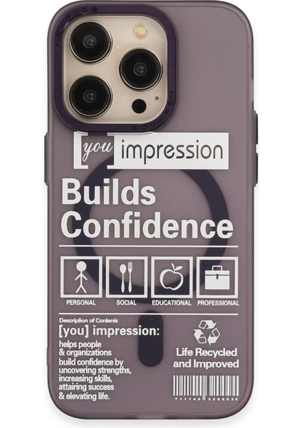 iPhone 14 Pro Kılıf Apollo Magneticsafe Desenli Kapak - Apollo Mor - 6 - LORCE7903-8989 modelleri