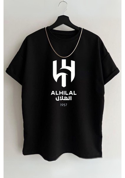 Unisex Al Hilal Baskılı %100 Pamuk Premium Kumaş T-Shirt