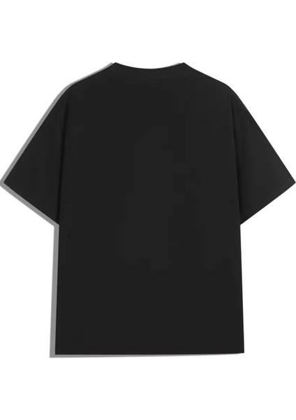 Unisex Retro Anime Baskılı Oversize %100 Pamuk T-Shirt fiyatları