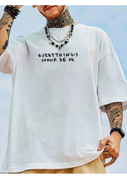 Büyük Beden Just Be Free Galaxy Astronot V2 Baskılı Oversize Bisiklet Yaka T-Shirt modelleri