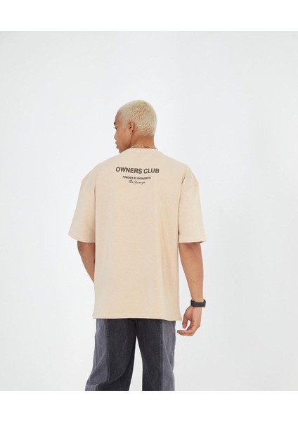 Göğüs Detaylı Represent Owners' Club Baskılı Oversize Pamuk T-Shirt fiyatları