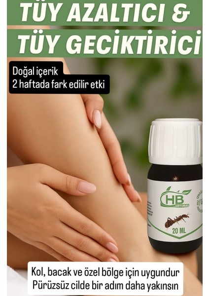 Karınca Yumurtası Yağı - Tüy azaltıcı bakım yağı (20+20 ml)