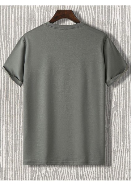 Interstellar Travel Baskılı Oversize Antrasit Çocuk T-Shirt fiyatları