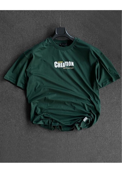 Niruisos Astronot Tavşan Baskılı Oversize Bisiklet Yaka T-Shirt fiyatları