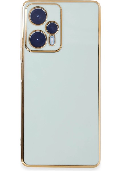 Xiaomi Poco F5 Kılıf Volet Silikon - Açık Yeşil - LORCE9785-1195