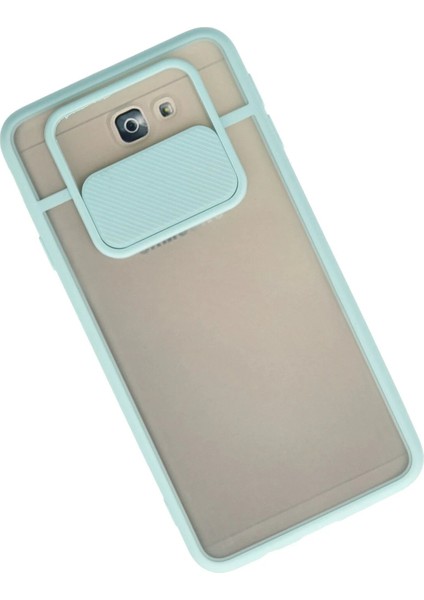 Samsung Galaxy J7 Prime Kılıf Palm Buzlu Kamera Sürgülü Silikon - Turkuaz - LORCE5227-9083 fiyatları