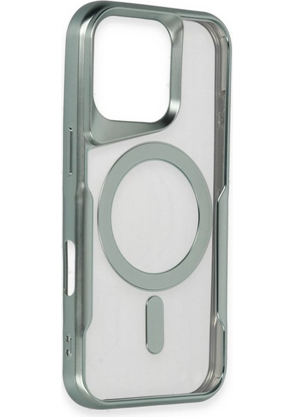 iPhone 16 Pro Max Kılıf Boyi Magsafe Silikon Kapak - Titan Gri - LORCE1108-5036 fiyatları