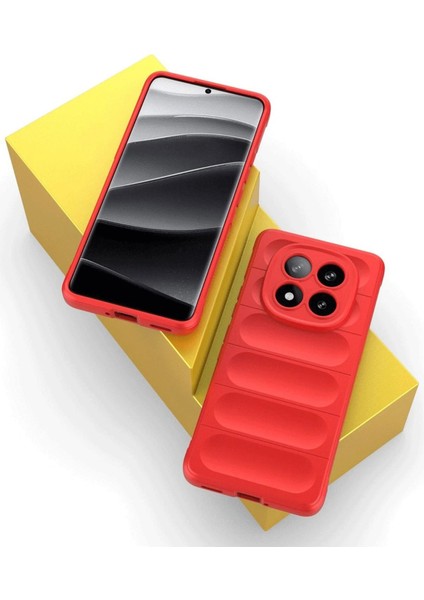 Xiaomi Redmi Note 14 Pro 5g Kılıf Optimum Silikon - Kırmızı - LORCE4802-7545 fiyatları