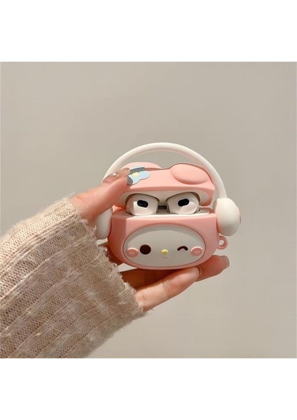 Airpods 4.nesil ile Uyumlu Kılıf Karikatür Hello Kitty Figürlü Tasarım Sevimli Figürlü Silikon Kılıf fırsatları