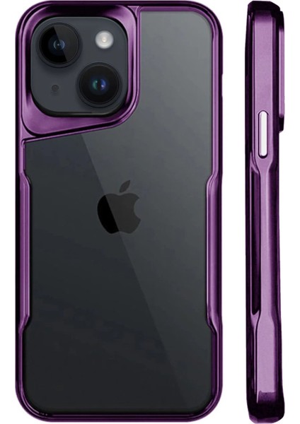 iPhone 15 Kılıf Boyi Silikon Kapak - Derin Mor - LORCE5002-4894 fiyatları