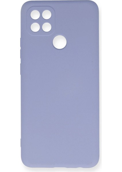 Oppo A15 Kılıf Nano Içi Kadife Silikon - Lila - LORCE7152-9139