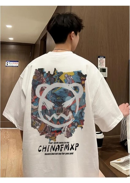 Unisex Chinafmpx Baskılı Oversize %100 Pamuk T-Shirt fiyatları