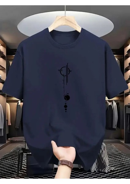 Unisex Tasarım Baskılı Oversize T-Shirt