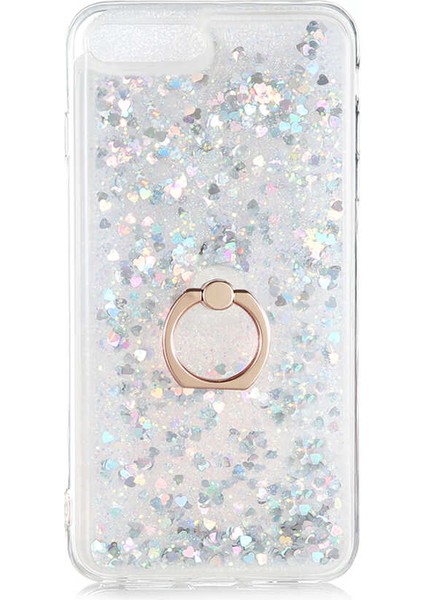 iPhone 8 Plus Uyumlu Mtsc Milce Kapak-Gümüş