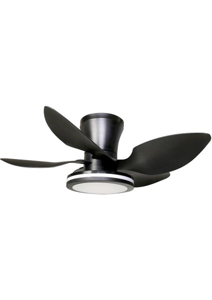 -KCF303-30 Watt Ledli Dekoratif Plastik Tavan Vantilatörü Siyah Ferrg fiyatları