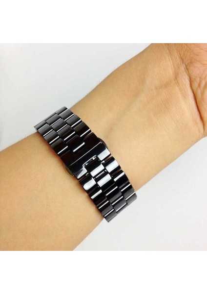 Watch Ultra 49MM Kordon Uyumlu Krd-15 Metal Strap Kayış Mtsc - Beyaz indirimleri