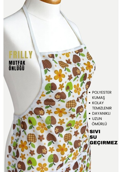 Yeşil, Sıvı Geçirmez, Su Geçirmez Mutfak Önlüğü, Dayanıklı ve Şık Tasarım modelleri