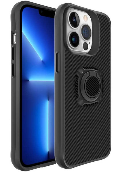 iPhone 13 Pro Max Uyumlu Mtsc Timo Kapak-Siyah