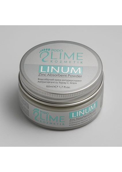 Linum Zinc Cream - Ter ve Koku Karşıtı Bakım Kremi – 50 ml