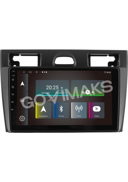 GOVİMAKS FORD FİESTA 2006-2011 UYUMLU 4 GB RAM 64 GB HAFIZA ANDROID MULTIMEDIA TEYP