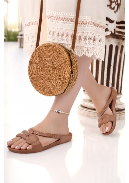 Kadın Terlik Kaydırmaz Su Geçirmez Şık Ev Dışarı Plaj Yazlık Günlük Terlik