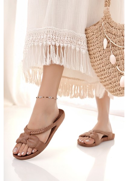 Kadın Terlik Kaydırmaz Su Geçirmez Şık Ev Dışarı Plaj Yazlık Günlük Terlik fırsatları