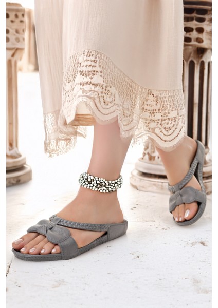 Kadın Terlik Kaydırmaz Su Geçirmez Şık Ev Dışarı Plaj Yazlık Günlük Terlik