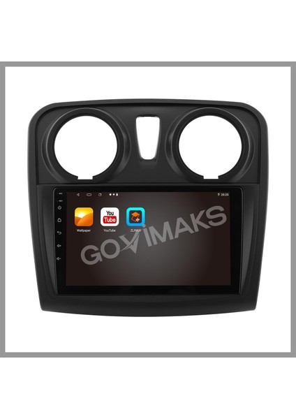GOVİMAKS DACIA SANDERO 2013-2021 UYUMLU 2 GB RAM 32 GB HAFIZA ANDROID MULTIMEDIA TEYP