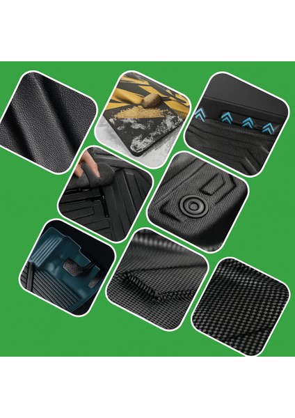 Ram Promaster City Van 2015-2022 Carbon Desen Havuzlu Paspas | Kaymaz & Koku Yapmaz