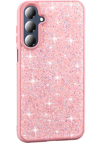 Galaxy A16 Kılıf Parlak Taşlı Tasarım Arth Pırlanta Kapak - Pembe
