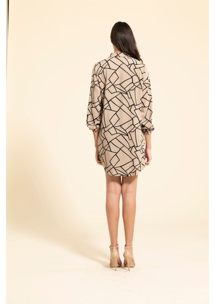 Mimoza Regular Fit Uzun Kollu Tunik Gömlek Bej fırsatları