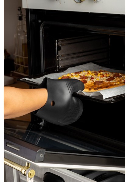 Silikon Fırın Eldiveni Siyah, Güvenli ve Rahat Pişirme Aleti fiyatları