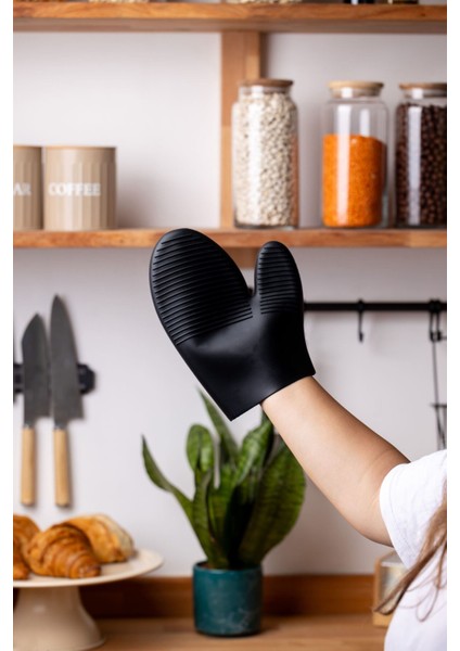 Silikon Fırın Eldiveni Siyah, Güvenli ve Rahat Pişirme Aleti modelleri