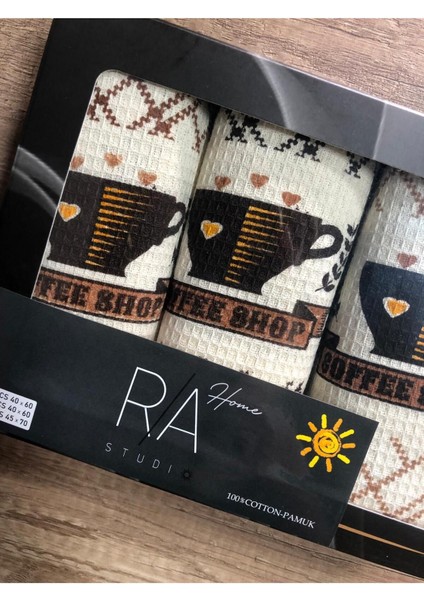 Kahverengi 3'lü Kurulama Bezi Seti, Pratik ve Şık Temizlik Çözümü